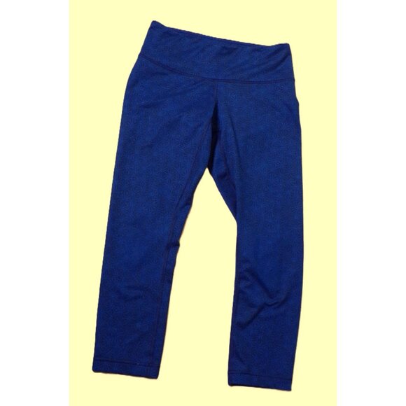 Lululemon Pants - 🆕LULULEMON Wunder Under High-Rise 7/8 Leggings Blue Star Print Size 4